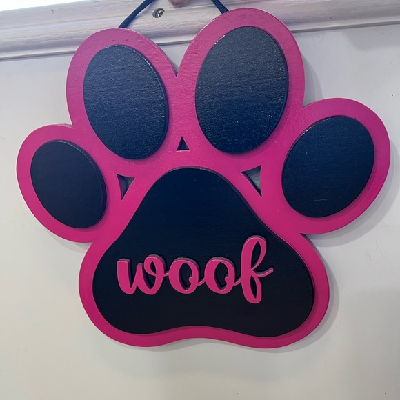 Wall Decor Solid Wood Wood Dog Paw Door Hanger Poshmark